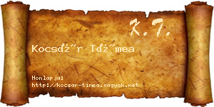 Kocsár Tímea névjegykártya